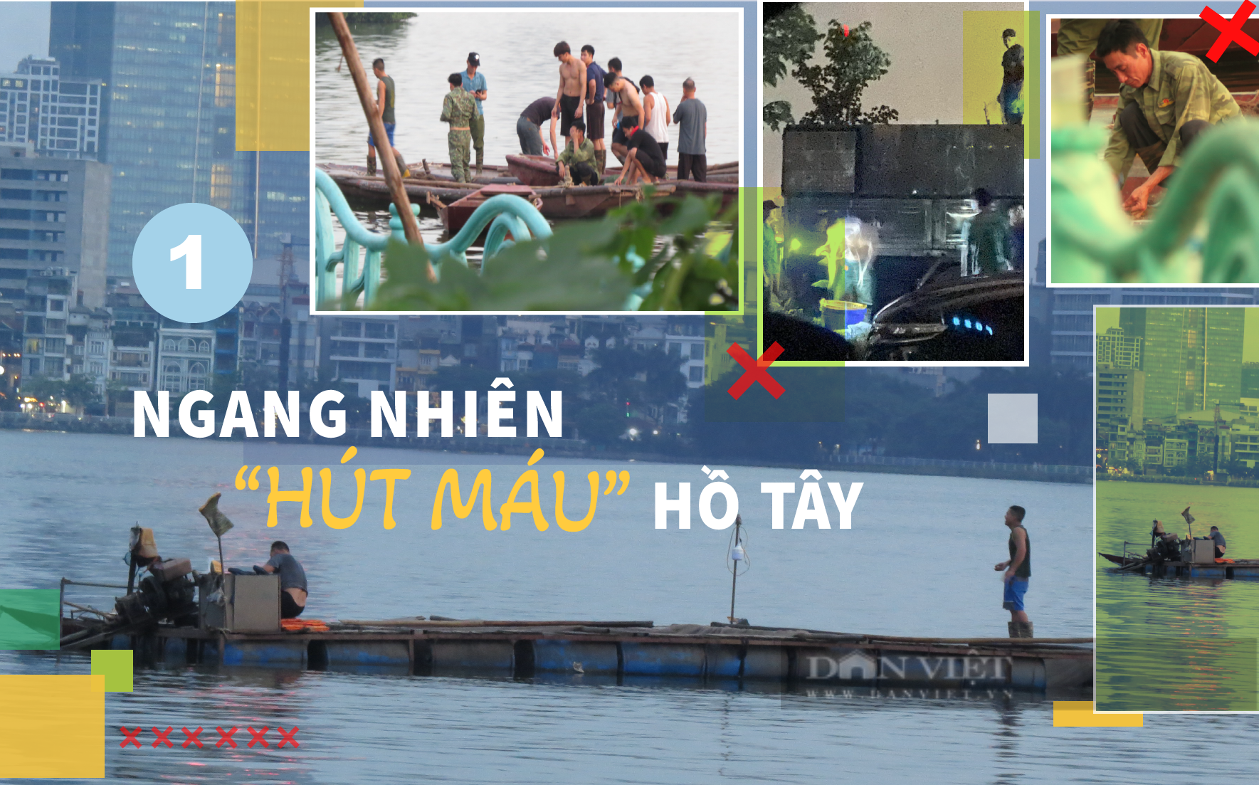 Xác định 2 đối tượng đánh bắt trái phép cá giữa Hồ Tây sau khi Dân Việt phản ánh - Ảnh 2.