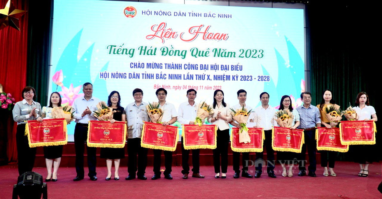 Hội Nông dân tỉnh Bắc Ninh tổ chức liên hoan &quot;Tiếng hát đồng quê&quot; năm 2023 - Ảnh 10.