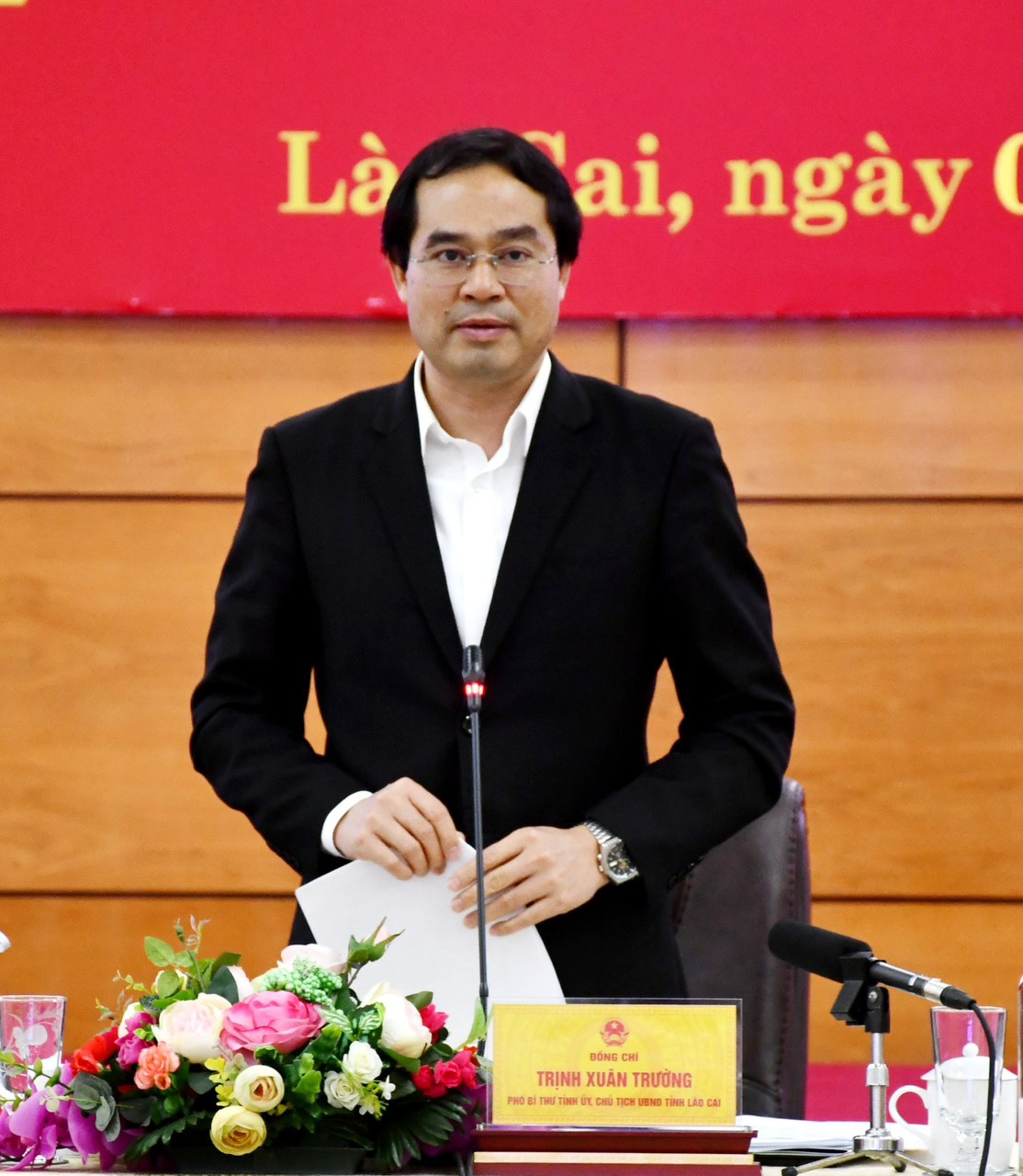 Chủ tịch UBND tỉnh Lào Cai: Quyết tâm giải ngân hoàn thành kế hoạch nguồn vốn đầu tư phát triển năm 2023 - Ảnh 1.