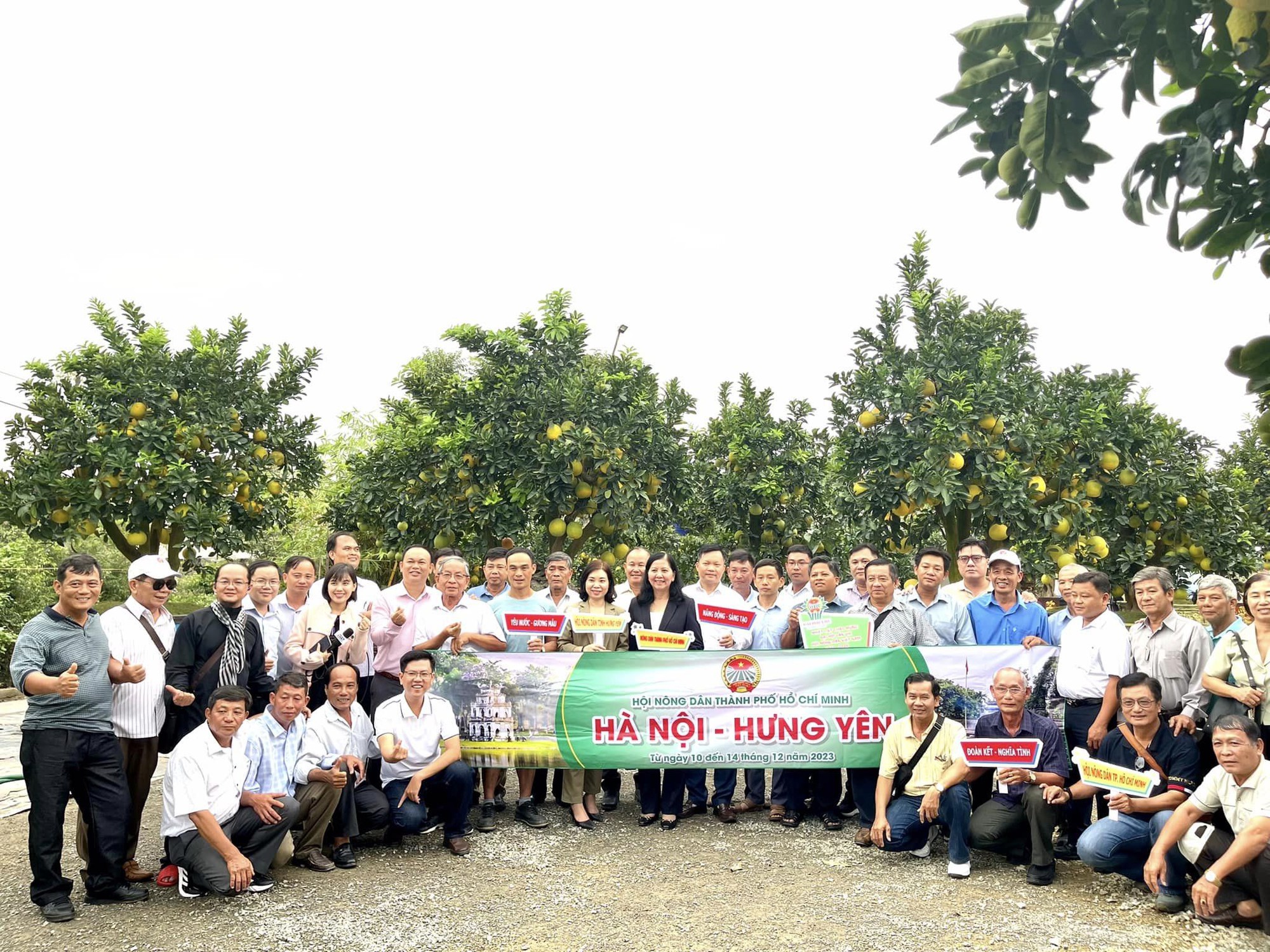 Hội nông dân TP.HCM tham quan, học tập nông nghiệp công nghệ cao tại Hà Nội, Hưng Yên - Ảnh 1.