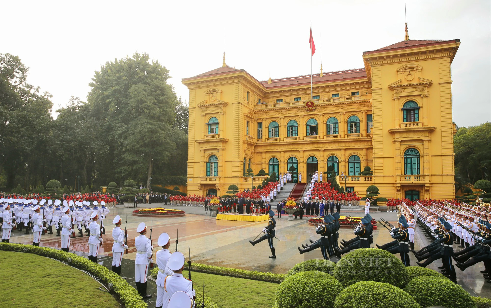 Cập nhật: Lễ đón chính thức Tổng Bí thư, Chủ tịch Trung Quốc Tập Cận Bình - Ảnh 5.