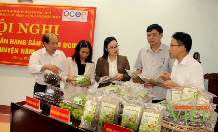 Phong Thổ đánh giá, phân hạng 6 sản phẩm OCOP - Ảnh 2.