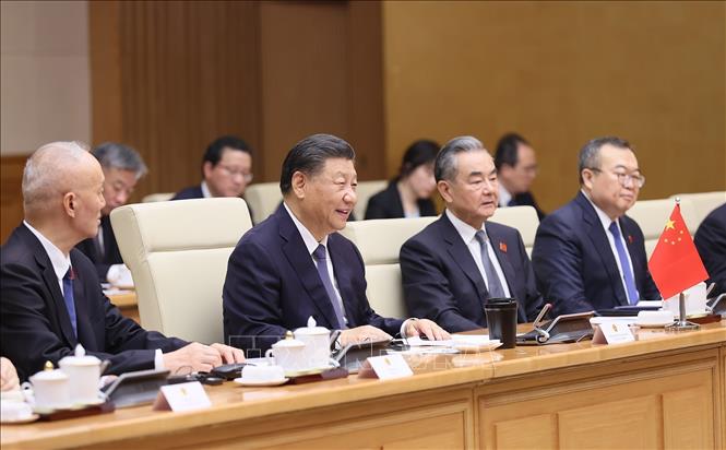 Thủ tướng Phạm Minh Chính hội kiến Tổng Bí thư, Chủ tịch Trung Quốc Tập Cận Bình - Ảnh 5.