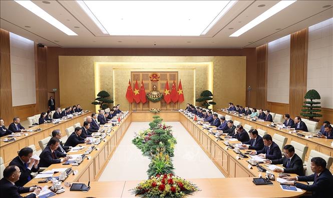 Thủ tướng Phạm Minh Chính hội kiến Tổng Bí thư, Chủ tịch Trung Quốc Tập Cận Bình - Ảnh 7.