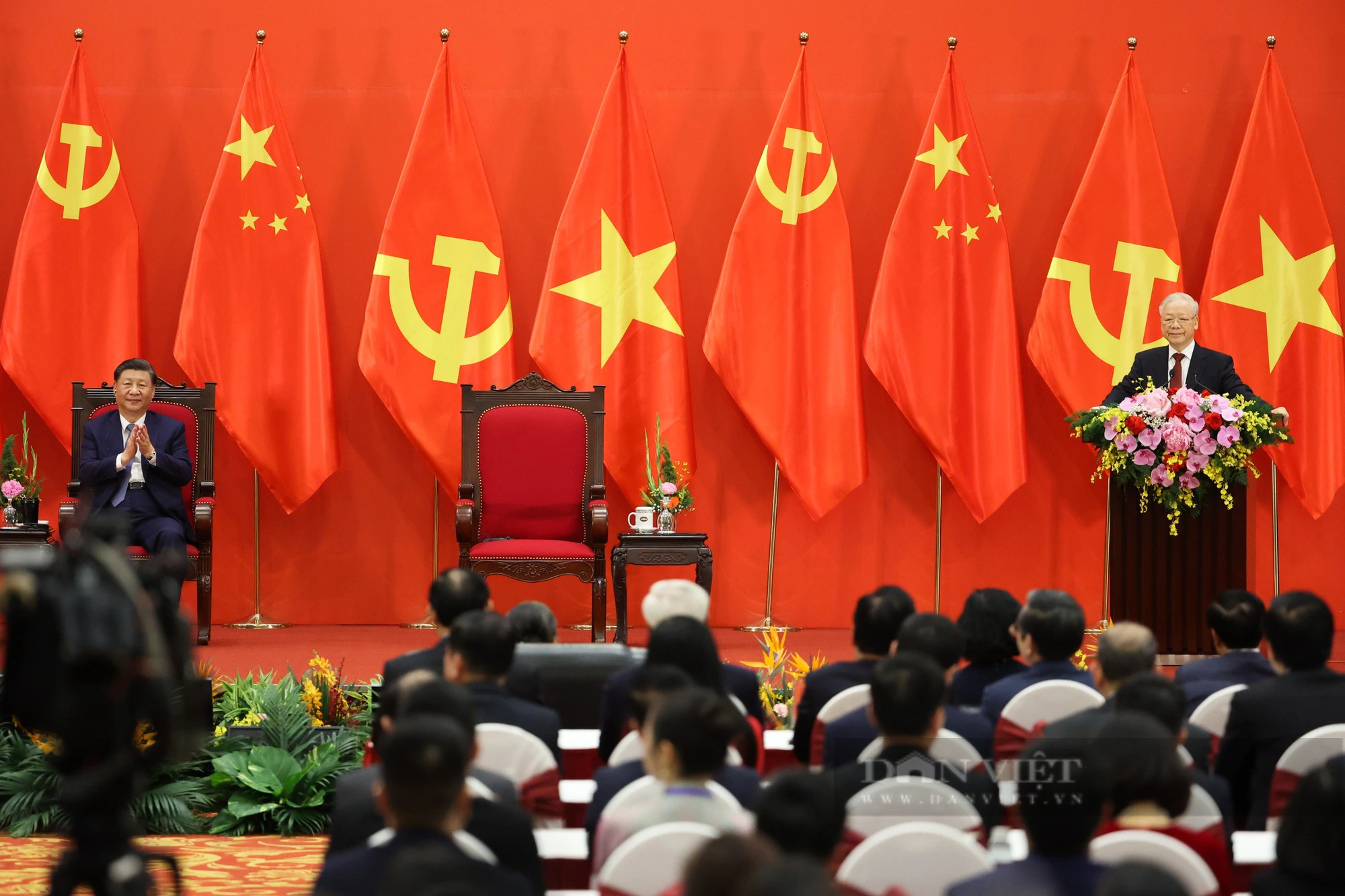 Tổng Bí thư Nguyễn Phú Trọng và Tổng Bí thư, Chủ tịch Trung Quốc Tập Cận Bình gặp gỡ nhân sĩ hai nước - Ảnh 4.