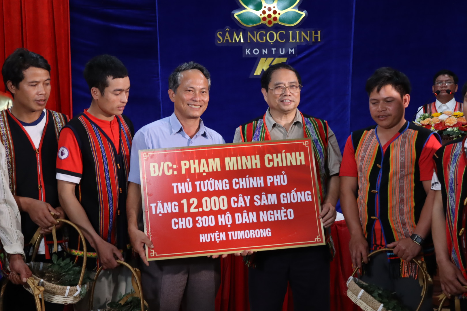 300 hộ nghèo ở Kon Tum vui mừng vì nhận cây sâm Ngọc Linh giống do Thủ tướng tặng - Ảnh 1.