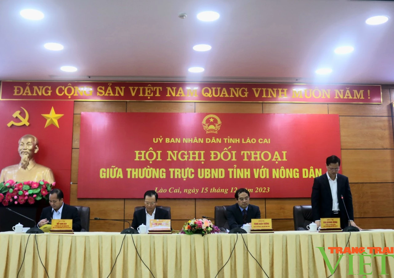 Khai mạc Hội nghị đối thoại trực tiếp giữa Thường trực UBND tỉnh Lào Cai với nông dân - Ảnh 3.