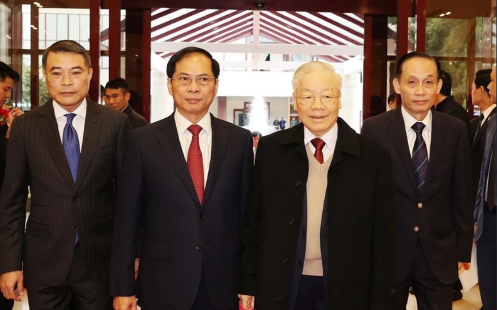 Hình ảnh Tổng Bí thư Nguyễn Phú Trọng dự Hội nghị Ngoại giao lần thứ 32