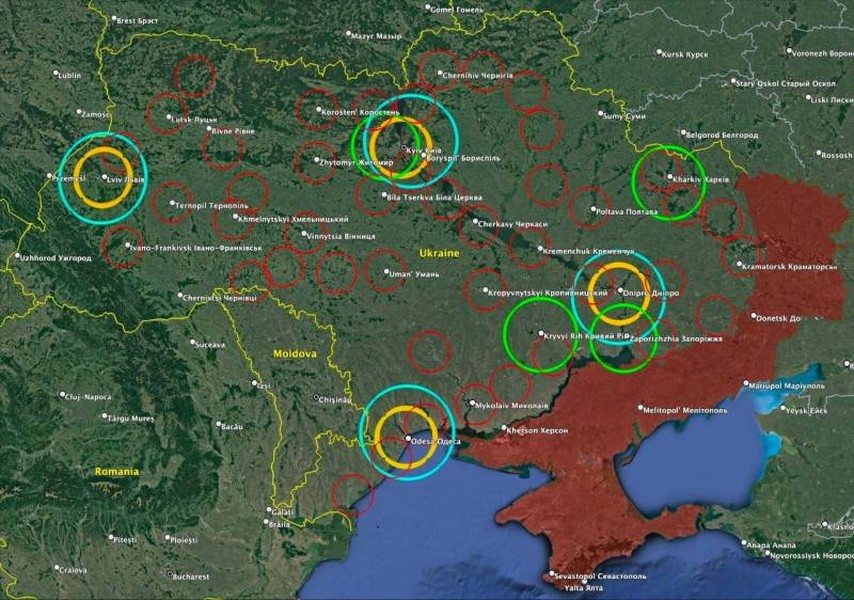 Bầu trời Ukraine &quot;phủ kín&quot; hệ thống phòng không phương Tây - Ảnh 1.