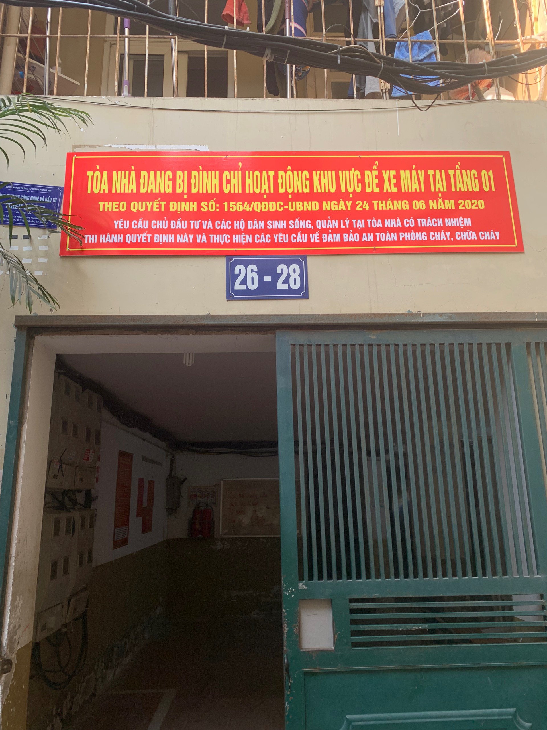 Quận Thanh Xuân: Một chung cư mini bị đình chỉ hoạt động gửi xe máy- Ảnh 3.