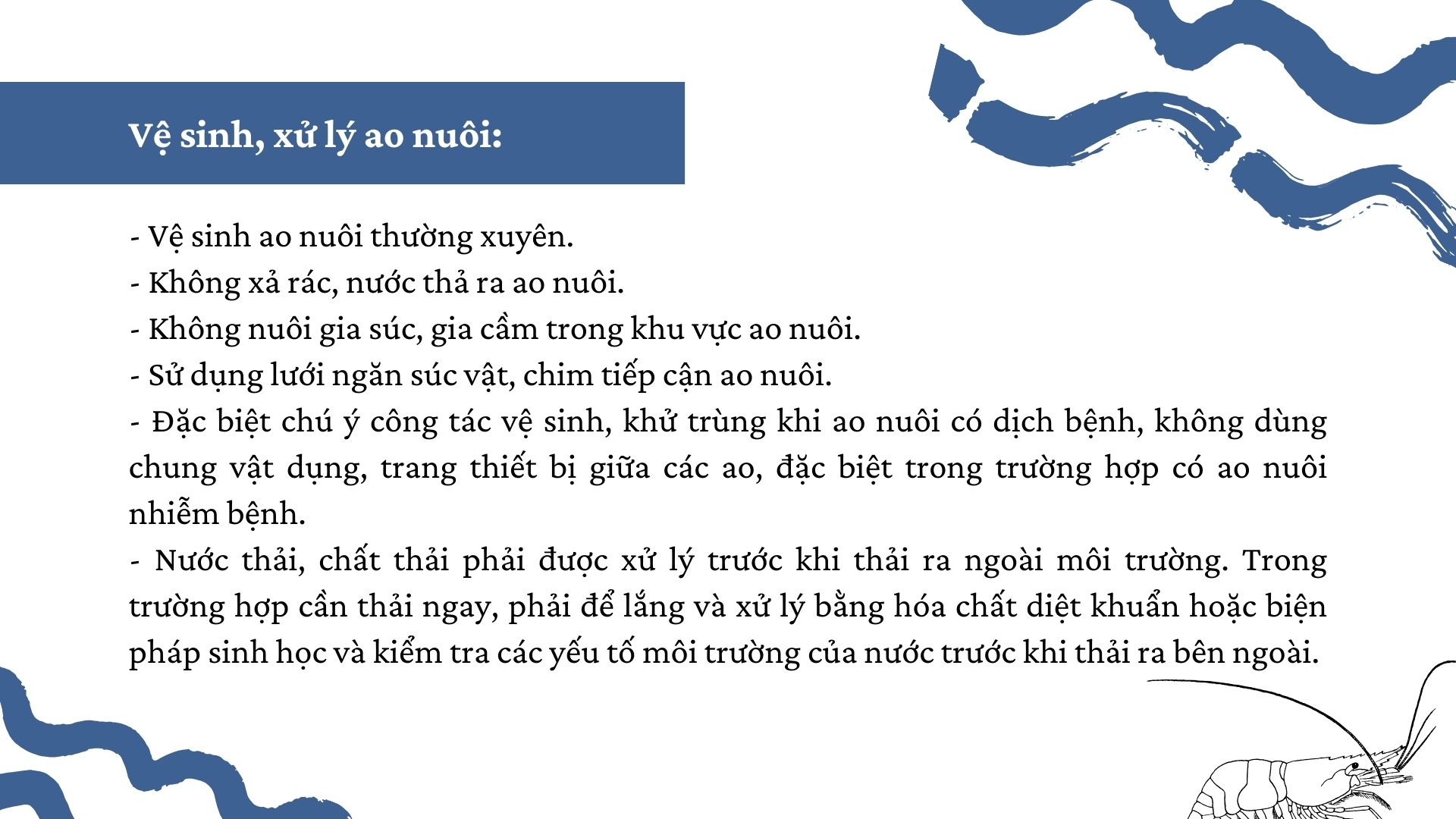 SỔ TAY NHÀ NÔNG: Mách bà con một số “mẹo” phòng bệnh cho tôm thẻ chân trắng - Ảnh 3.