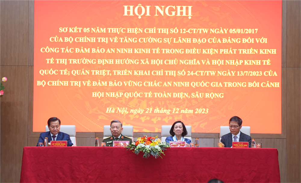 Thường trực Ban Bí thư: &quot;Bảo vệ an ninh kinh tế là bảo vệ an ninh quốc gia&quot; - Ảnh 1.