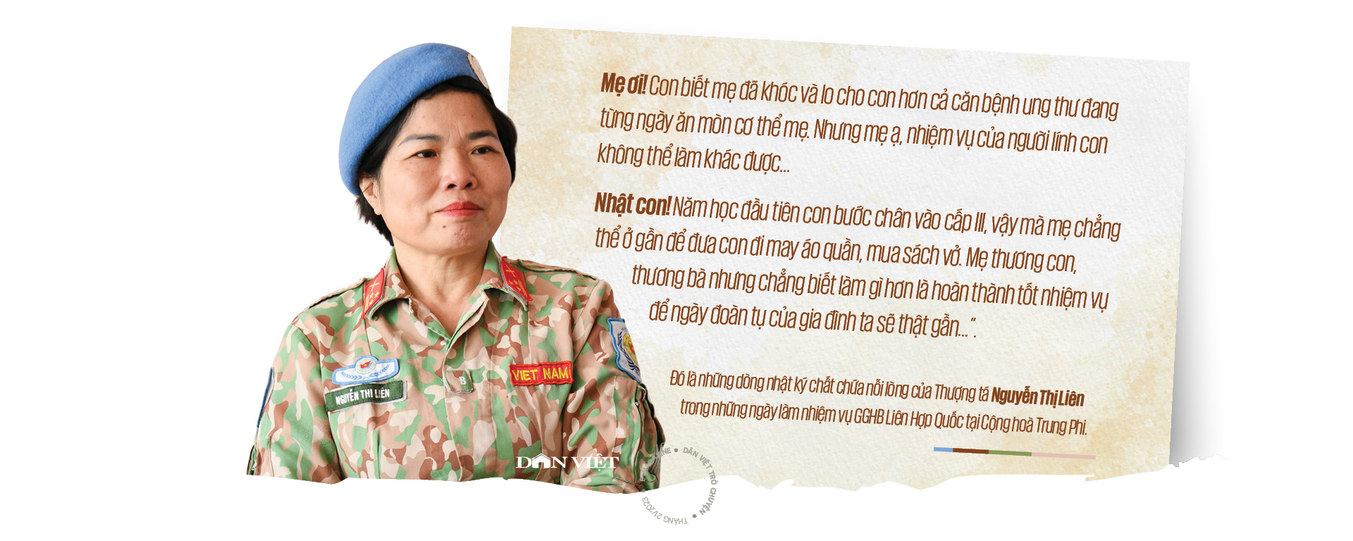 Nữ quân nhân 2 lần gìn giữ hoà bình Liên Hợp Quốc: "Mẹ ạ, nhiệm vụ của người lính con không thể làm khác được"- Ảnh 2.