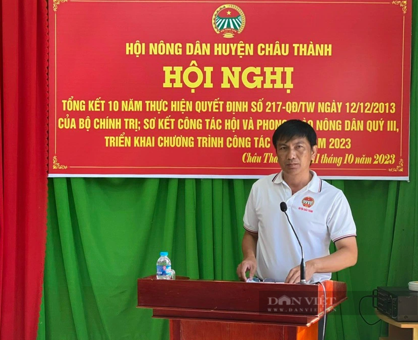 Ông Đỗ Trung Nam Chủ tịch HND huyện Châu Thành (Hậu Giang) chia sẻ cảm nghĩ về Nghị quyết 46 của Bộ Chính trị - Ảnh 1.