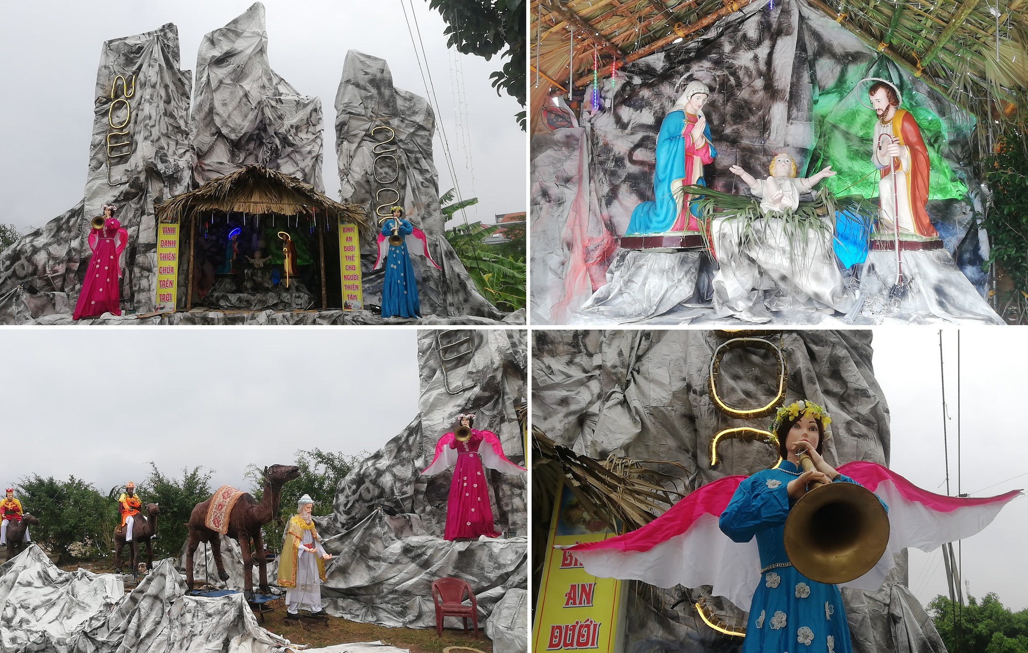 Nam Định: Nhà thờ Giáo Xứ Xuân Dục trang hoàng, lộng lẫy dịp Giáng Sinh 2023 - Ảnh 8.