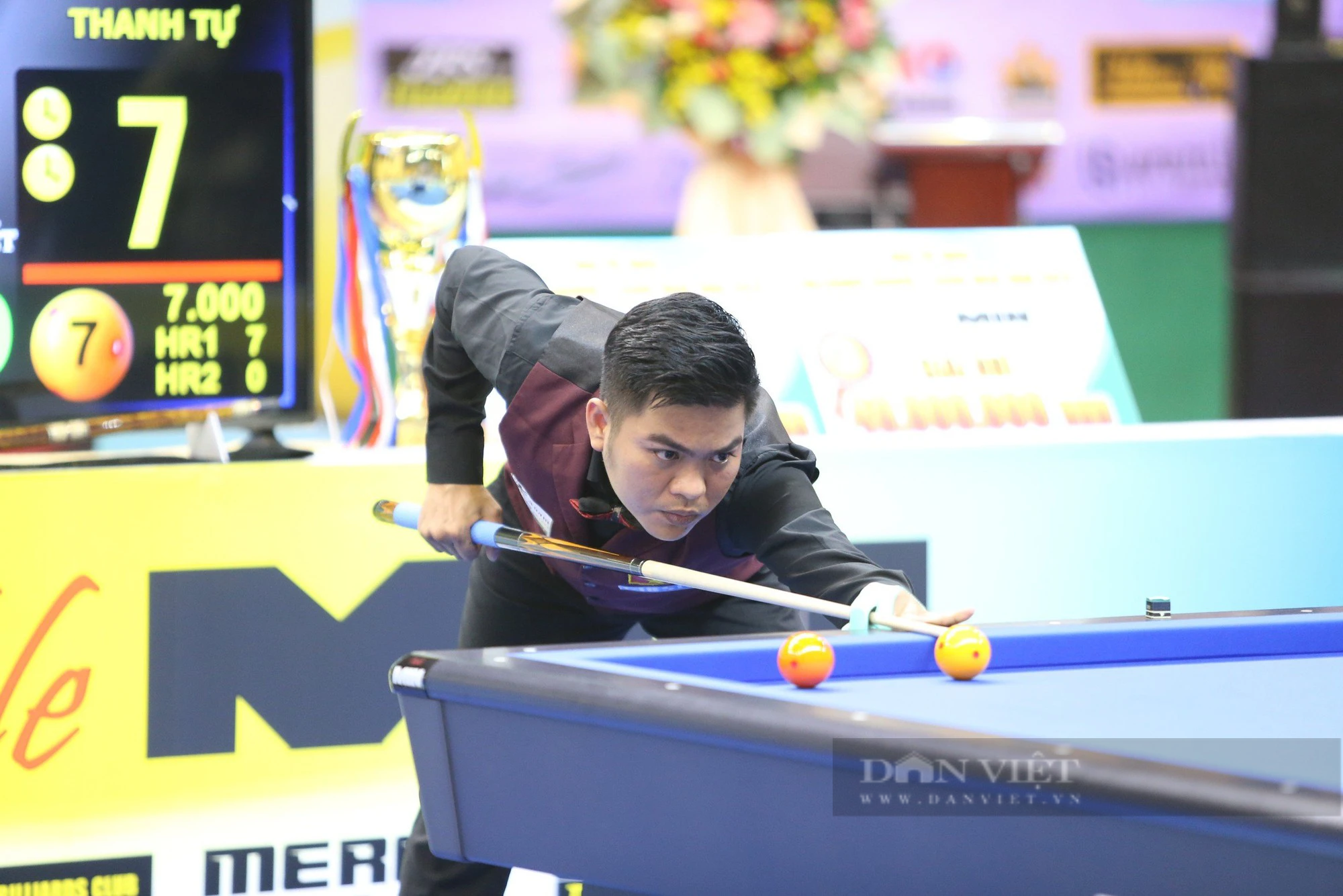 Nhà vô địch SEA Games Nguyễn Trần Thanh Tự lên ngôi tại giải Billiards Carom 3 băng HBSF  - Ảnh 1.