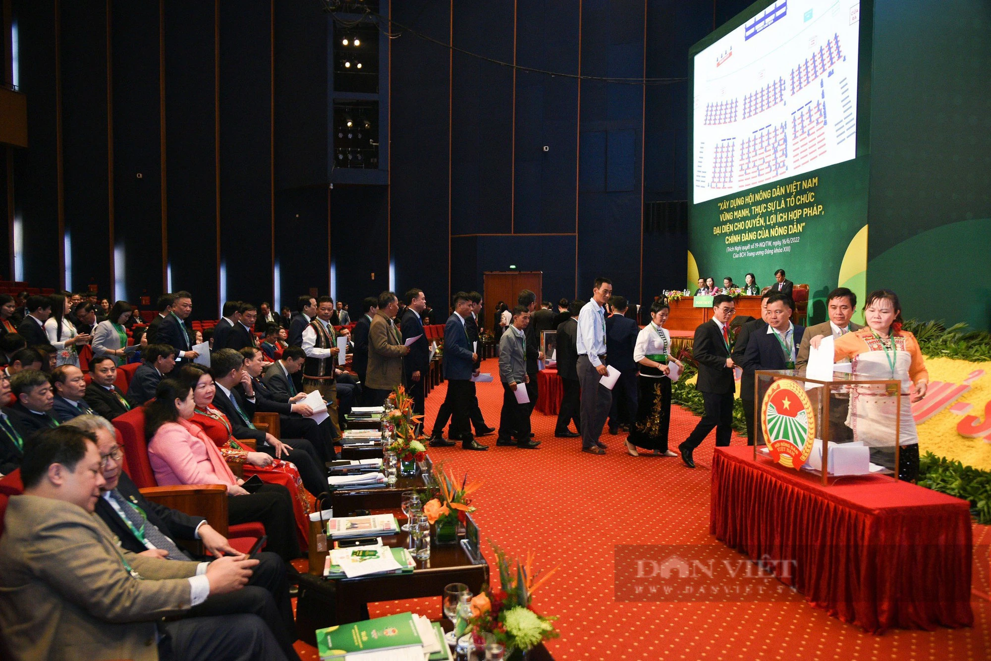 Hình ảnh bỏ phiếu bầu Ban Chấp hành Trung ương Hội Nông dân Việt Nam khóa VIII- Ảnh 3.