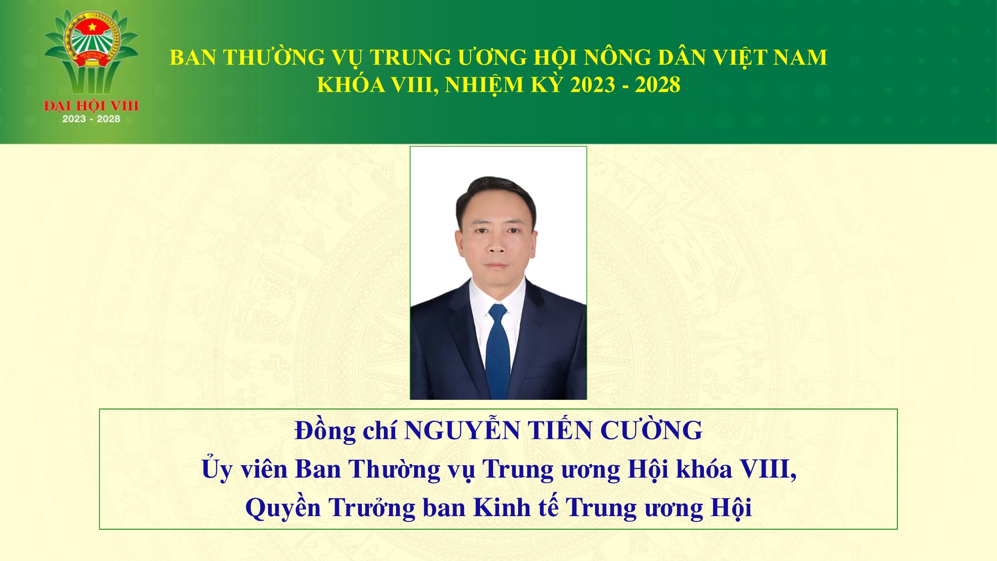 Danh sách 18 đồng chí tham gia Ban Thường vụ Trung ương Hội Nông dân Việt Nam - Ảnh 14.