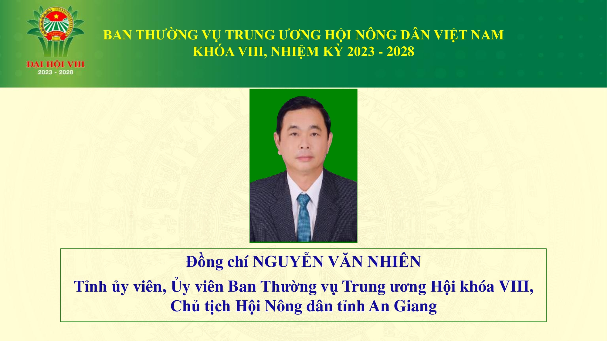 Danh sách 18 đồng chí tham gia Ban Thường vụ Trung ương Hội Nông dân Việt Nam - Ảnh 18.
