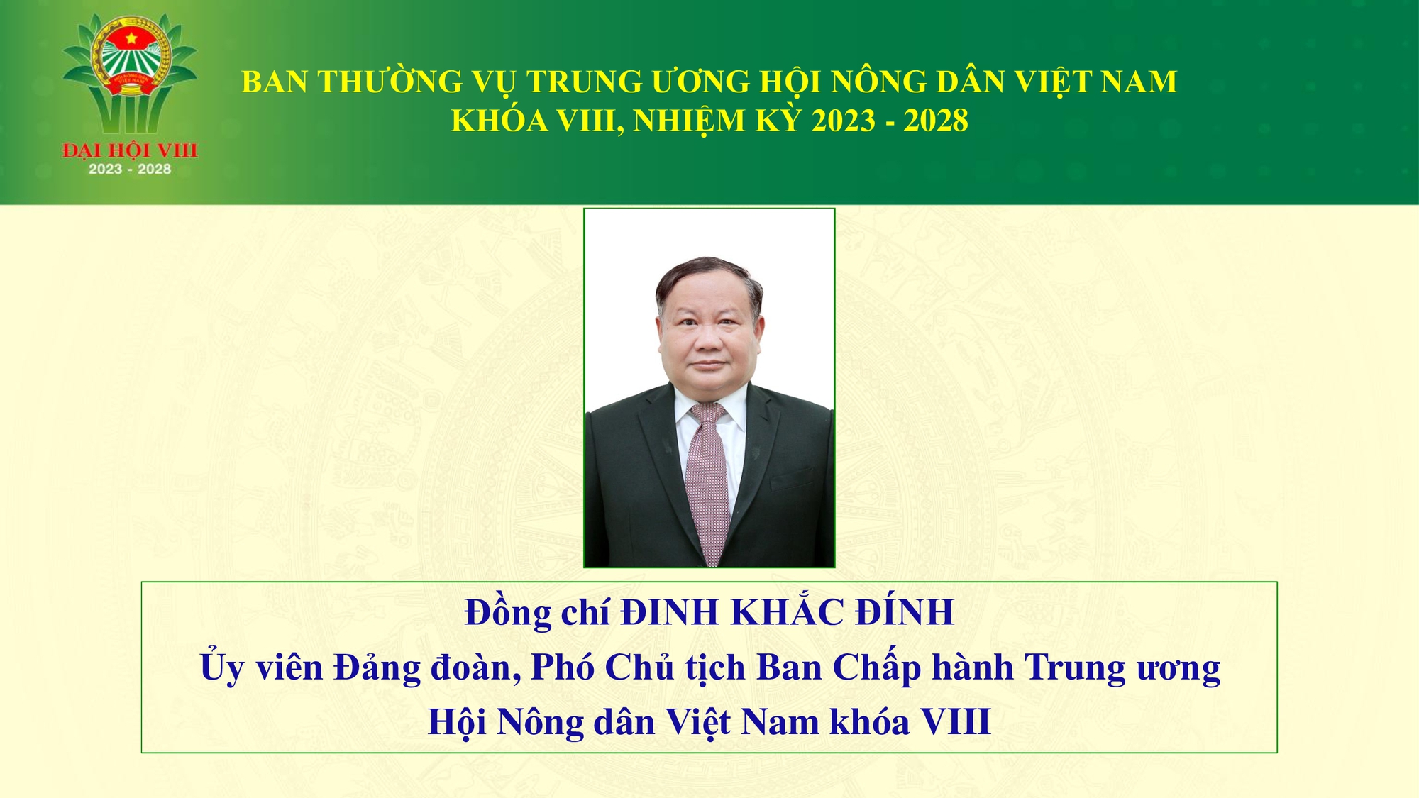 Danh sách 18 đồng chí tham gia Ban Thường vụ Trung ương Hội Nông dân Việt Nam - Ảnh 4.
