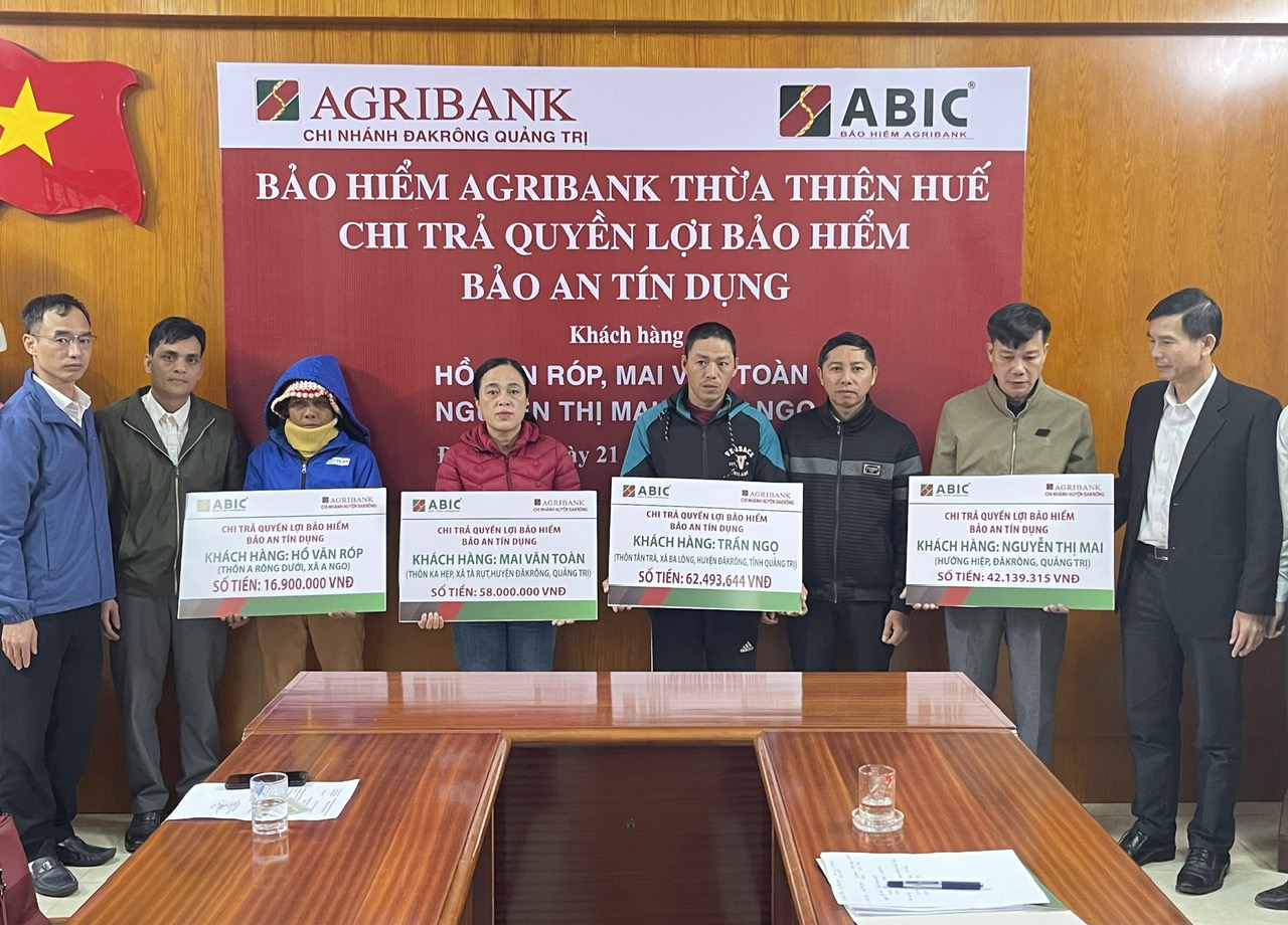 Quảng Trị: Bảo hiểm Agribank chi trả hơn 230 triệu đồng bảo hiểm Bảo an tín dụng cho khách hàng - Ảnh 1.