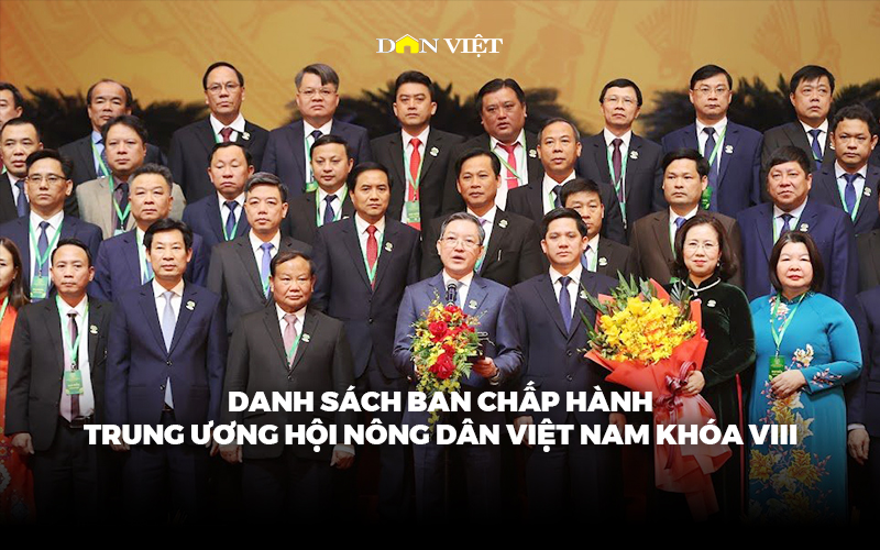 Danh sách Ban Chấp hành Trung ương Hội Nông dân Việt Nam khóa VIII (nhiệm kỳ 2023-2028)