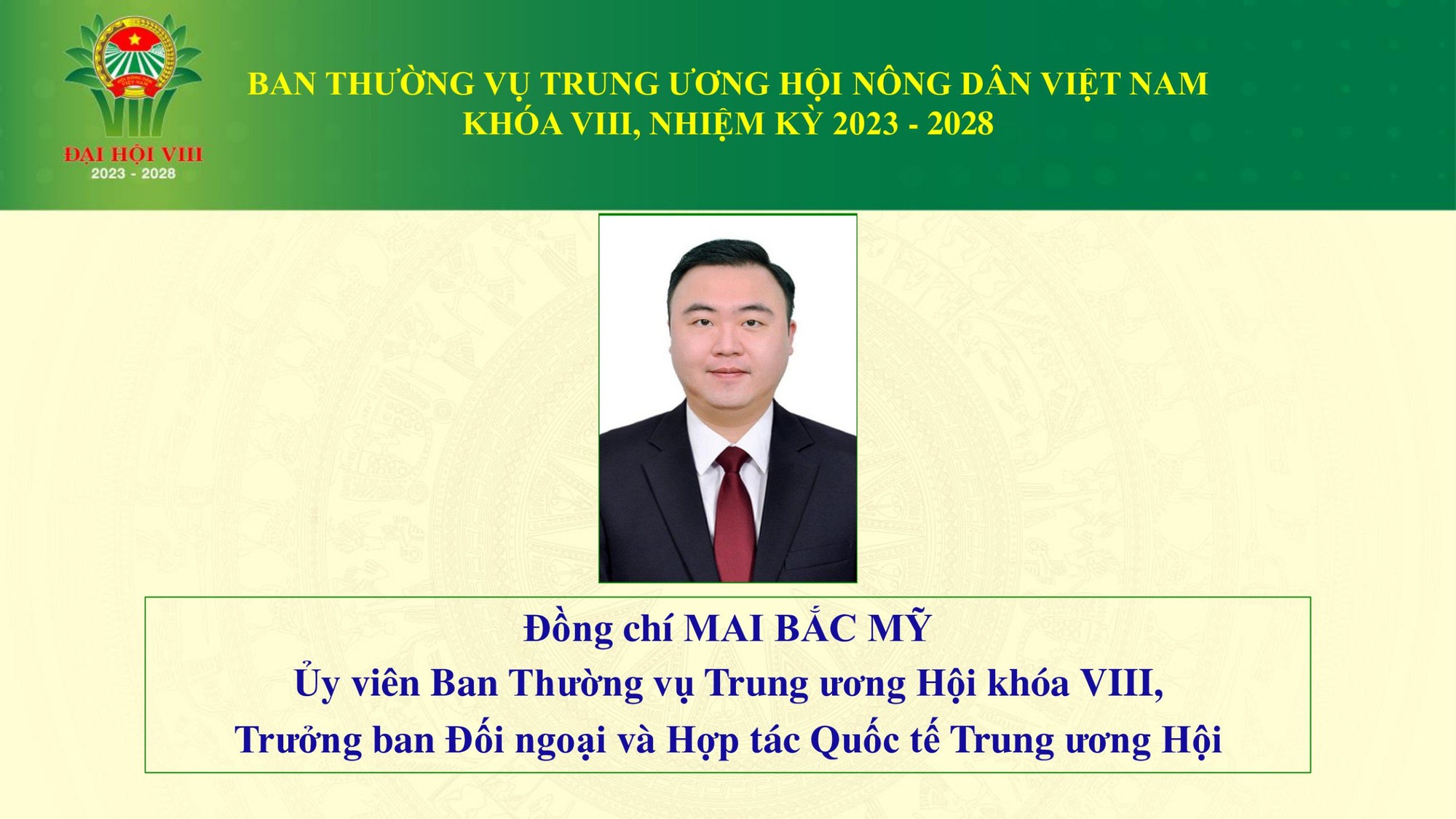 Danh sách 18 đồng chí tham gia Ban Thường vụ Trung ương Hội Nông dân Việt Nam khoá VIII - Ảnh 11.