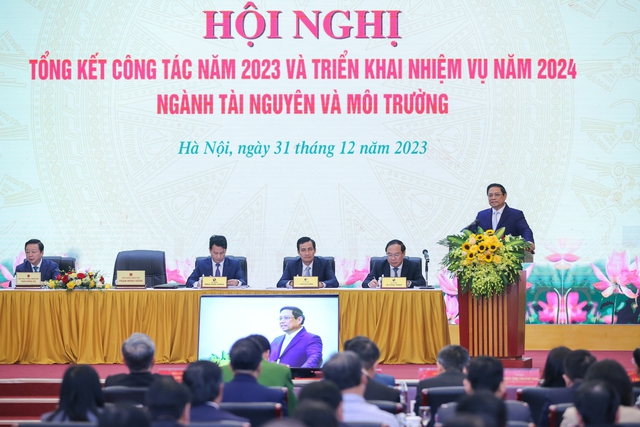 Thủ tướng Chính phủ Phạm Minh Chính dự tổng kết ngành tài nguyên- môi trường 2023 và lưu ý 6 vấn đề trọng tâm - Ảnh 5.