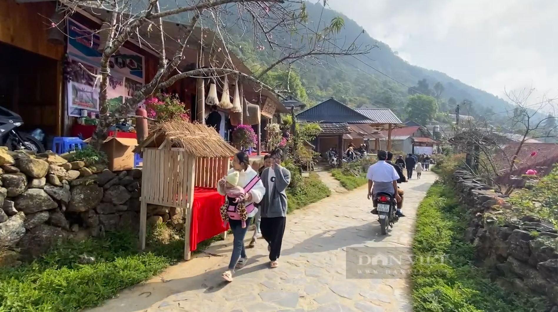 Bản người Dao đẹp như tranh ở Lai Châu, khánh ta tò mò, khách tây thích thú - Ảnh 2.