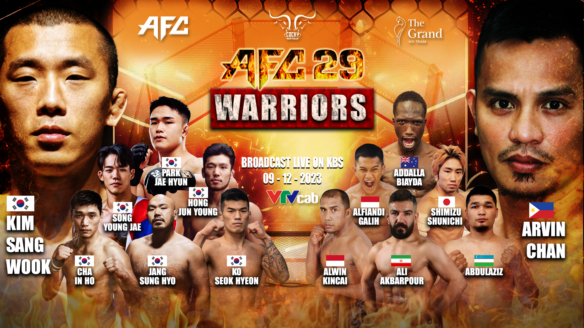 Sự kiện võ thuật MMA AFC 29 gây “sốt” với những cặp đấu siêu hấp dẫn - Ảnh 1.