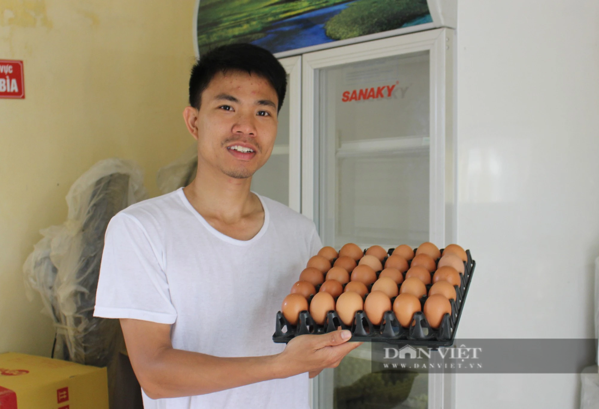 Một nông dân trẻ quê Nam Định nuôi gà đẻ cho thu nhập khủng, đầu ra ổn định - Ảnh 2.