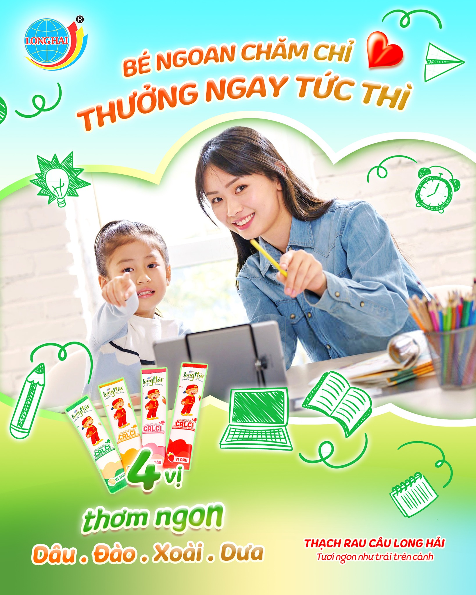 Thạch rau câu Long Hải bổ sung Calci giúp trẻ cao lớn vượt trội - Ảnh 4.