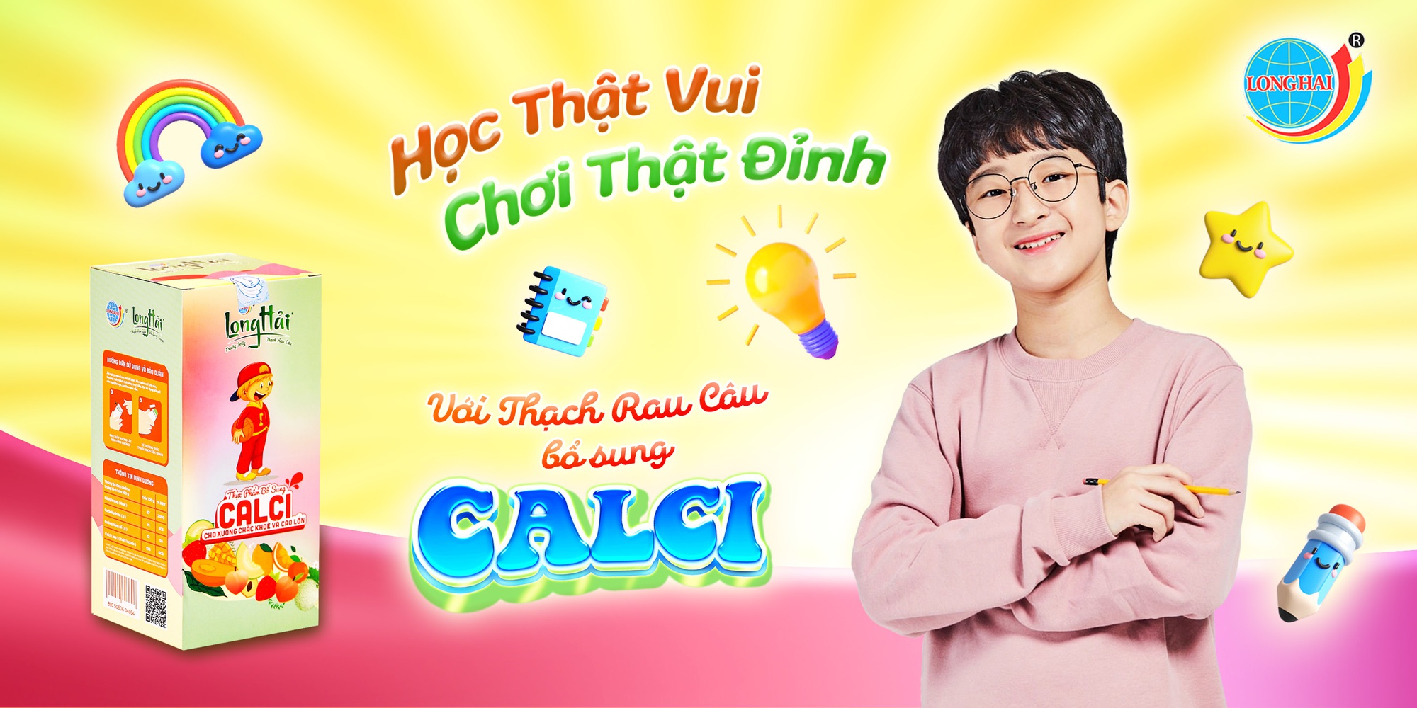 Thạch rau câu Long Hải bổ sung Calci giúp trẻ cao lớn vượt trội - Ảnh 1.