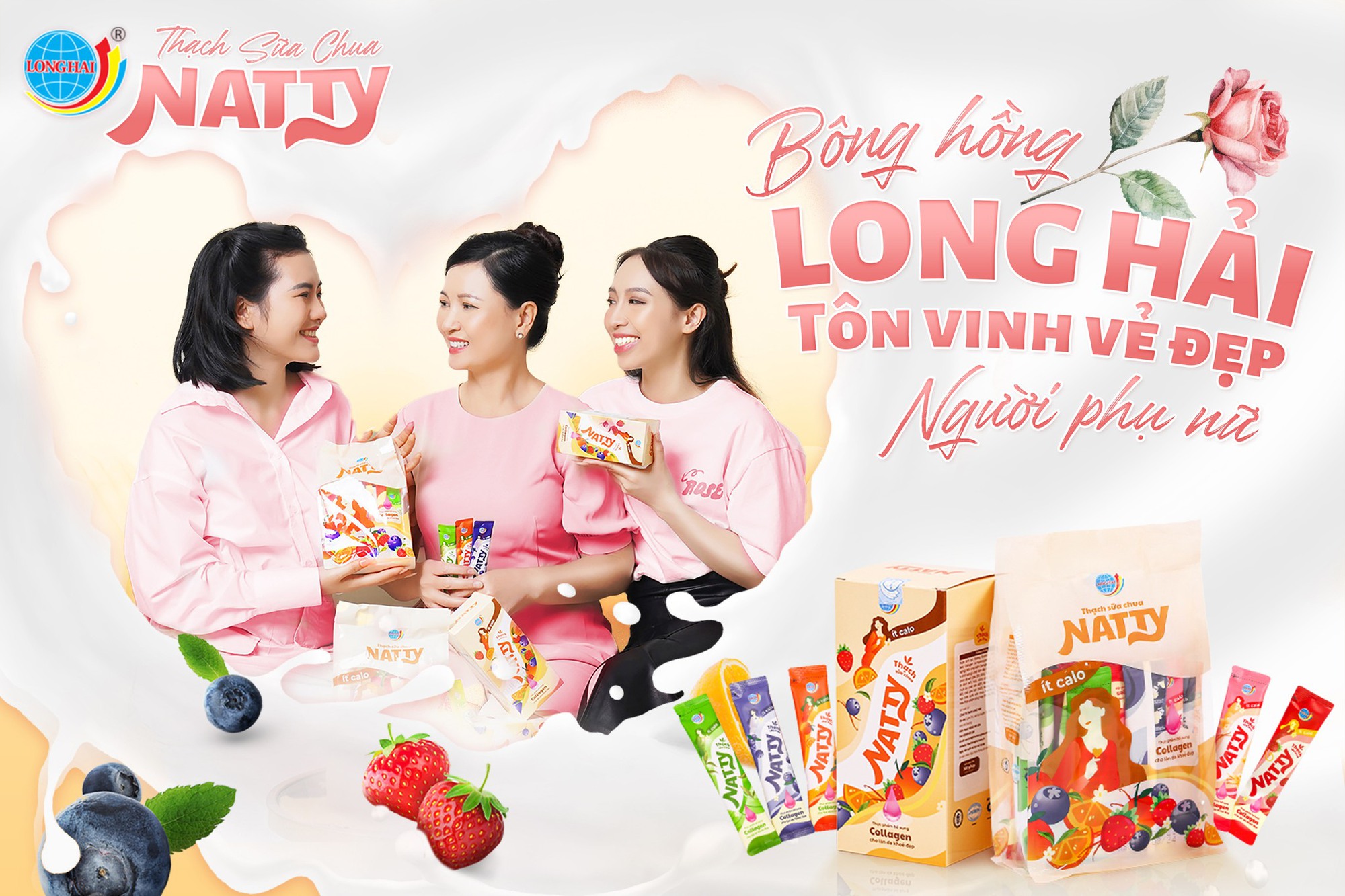 Thạch rau câu Long Hải thêm sản phẩm mới: Thạch sữa chua Natty bổ sung Collagen - Ảnh 5.