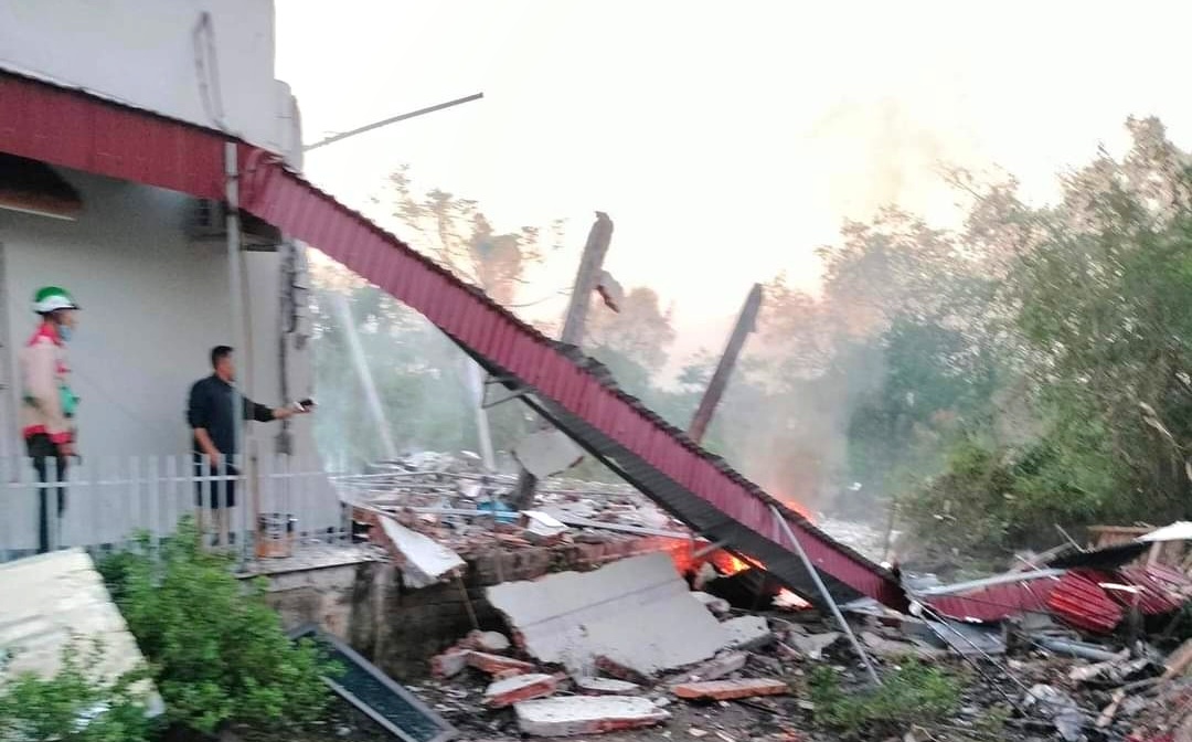 Vụ nổ lớn ở Ninh Bình khiến hai người tử vong - Ảnh 1.