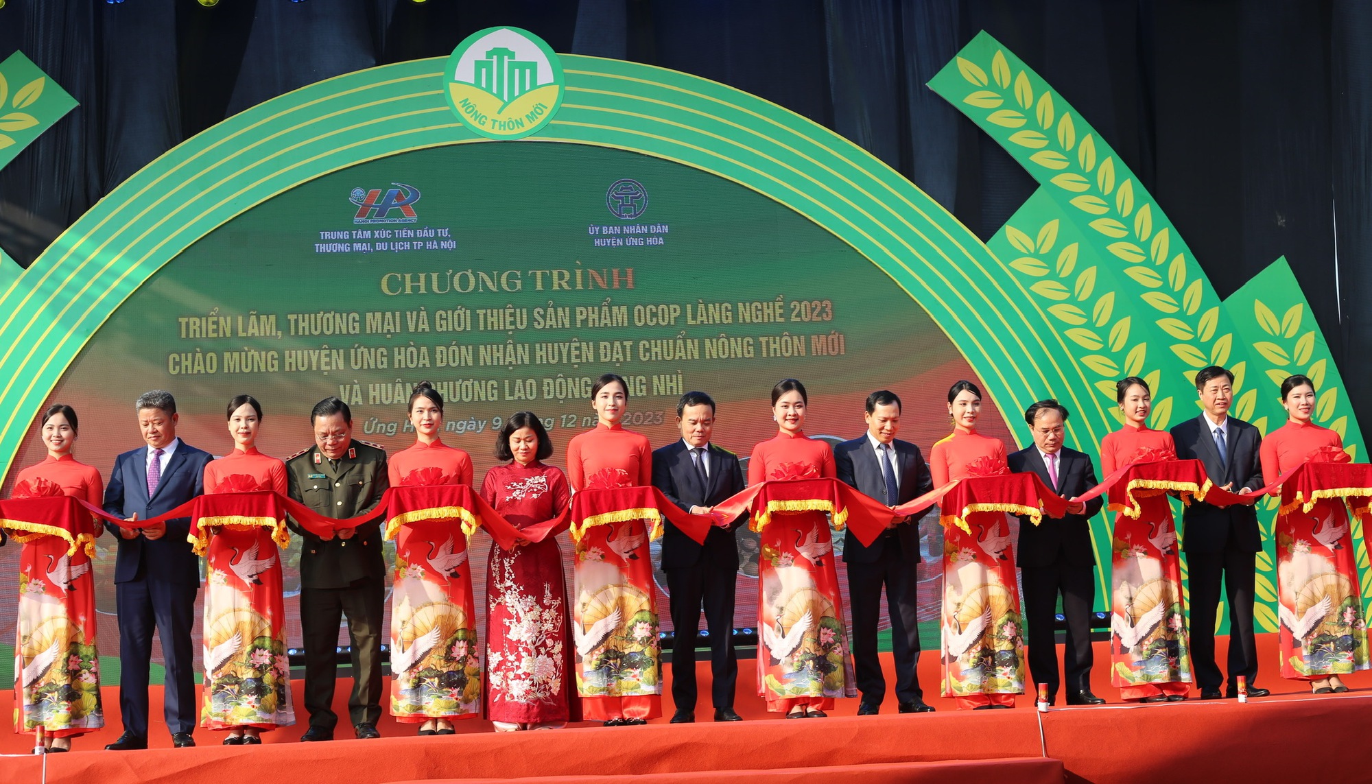 Phó Thủ tướng Chính phủ Trần Lưu Quang dự lễ công bố huyện Ứng Hòa đón nhận huyện nông thôn mới - Ảnh 5.