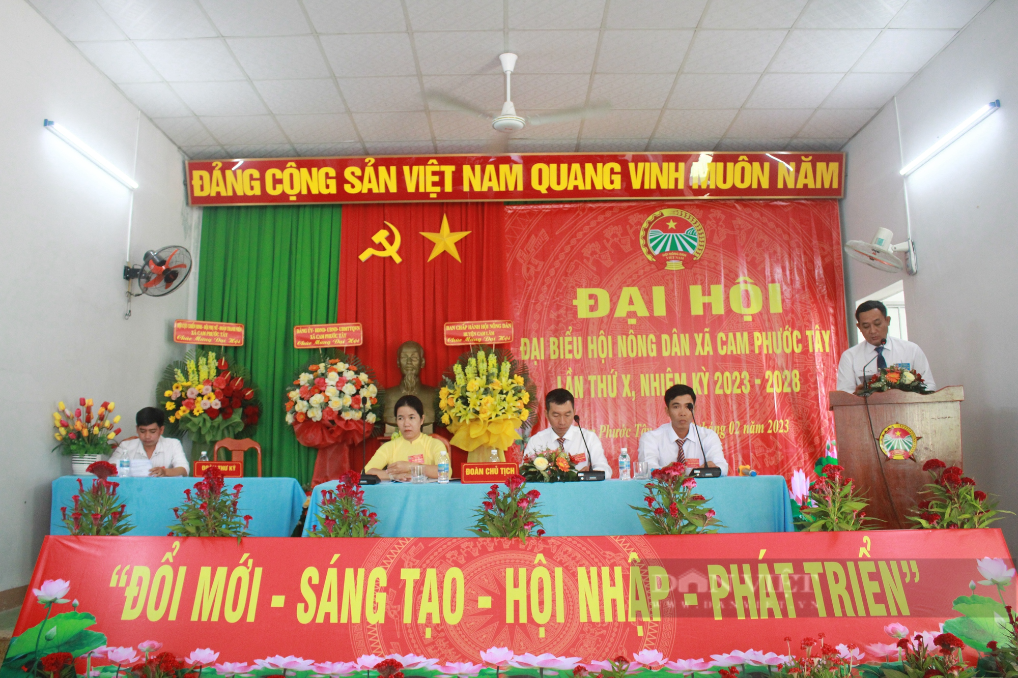 Cam Lâm: Cơ sở đầu tiên tổ chức đại hội nông dân - Ảnh 1.