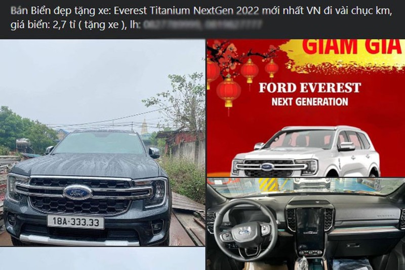 Ford Everest biển &quot;ngũ quý 5&quot; ở Nam Định rao bán tới 2,7 tỷ đồng - Ảnh 1.