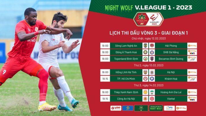 Lịch phát sóng trực tiếp vòng 3 V.League 2023: &quot;Nóng&quot; derby CLB CAHN - Viettel - Ảnh 1.