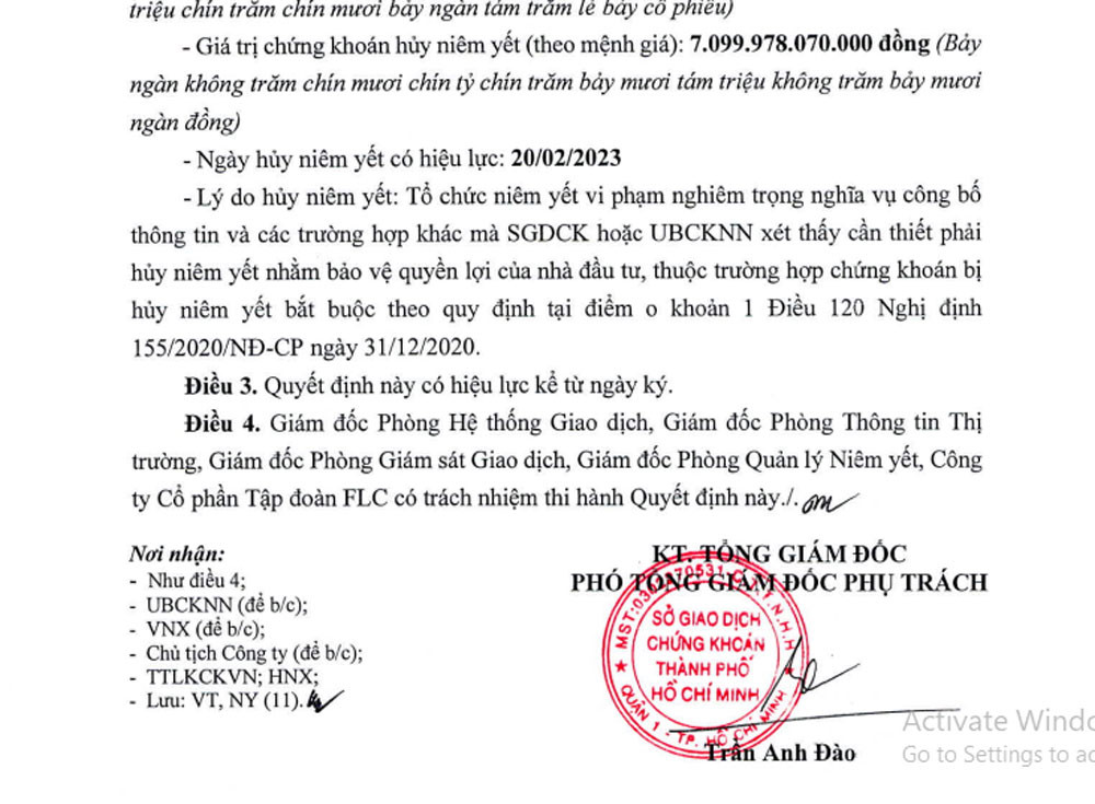 Cổ phiếu FLC bị hủy niêm yết, quyền lợi nhà đầu tư đi về đâu? - Ảnh 2.