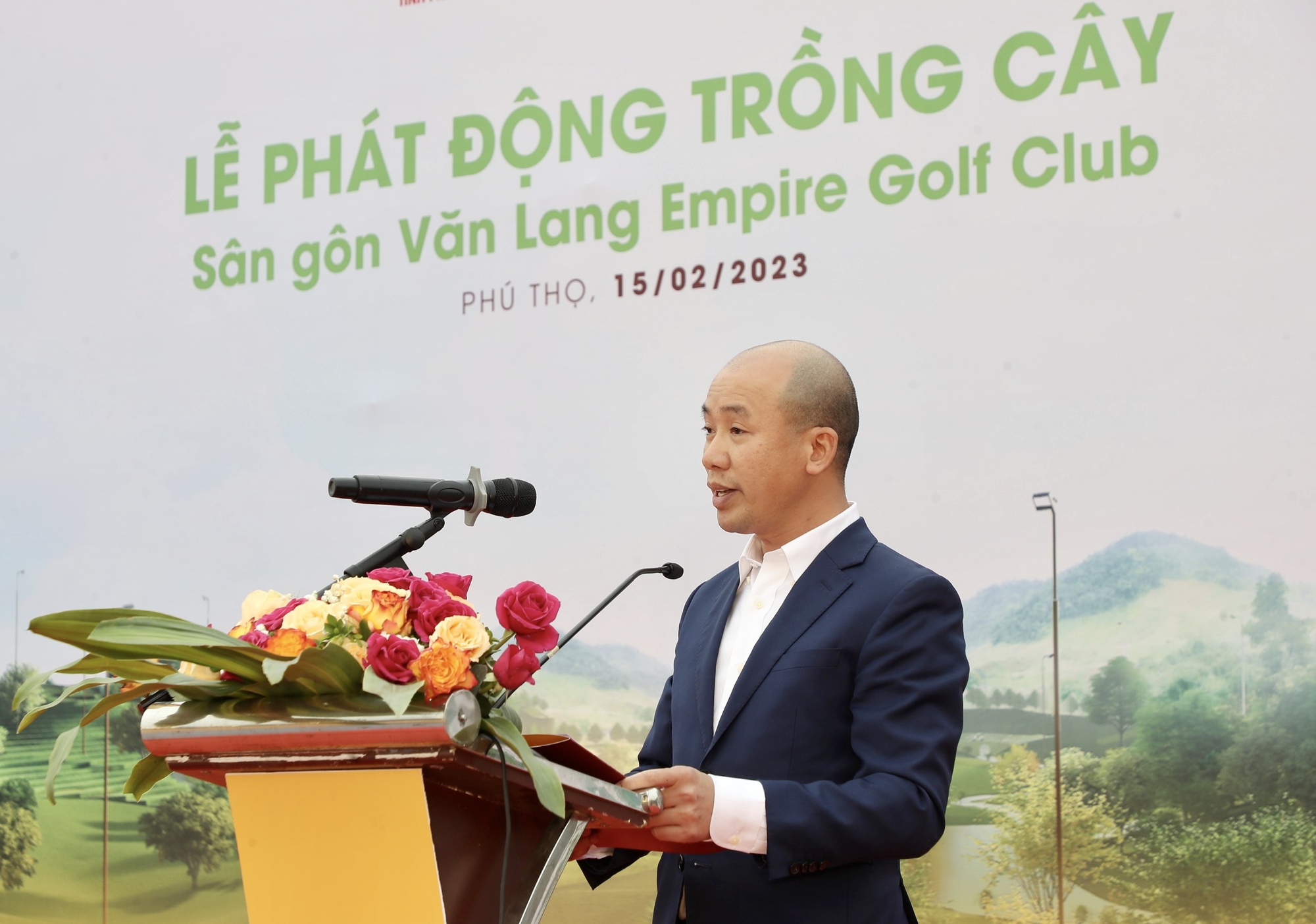 Phát động trồng cây phủ xanh 16 ha dự án sân golf tại tỉnh Phú Thọ - Ảnh 1.