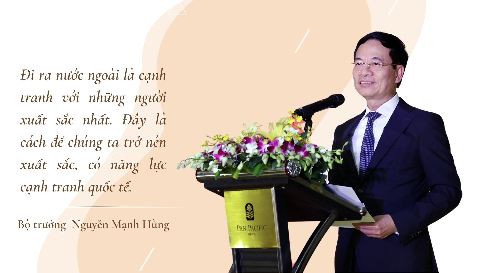 Bộ trưởng Bộ TT&TT Nguyễn Mạnh Hùng: Doanh nghiệp công nghệ số đi ra nước ngoài cũng là để bảo vệ Việt Nam - Ảnh 1.