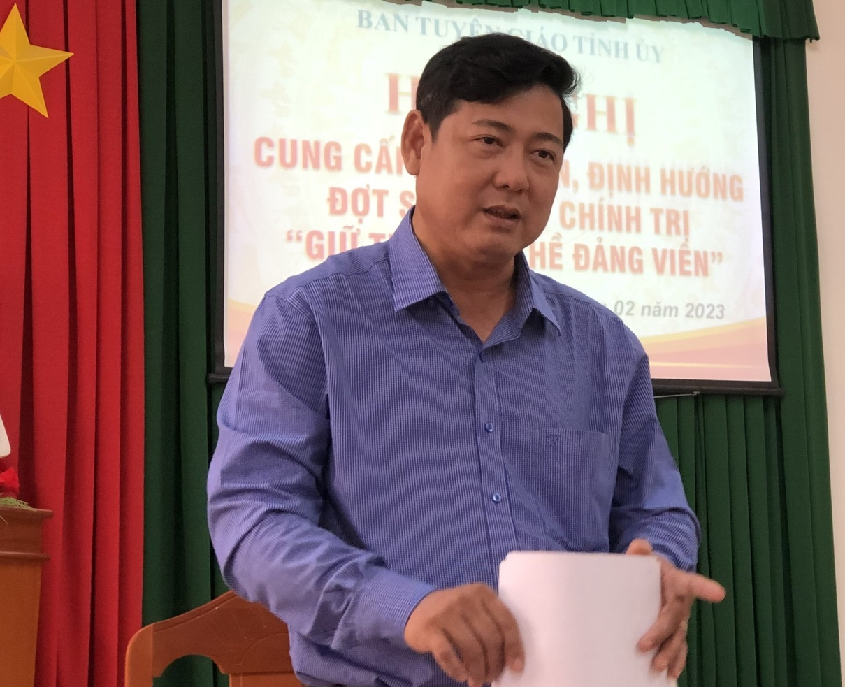 Bình Thuận: Đảng viên phải tự soi lại mình, tự sửa mình, đảng viên yếu kém sẽ bị sàng lọc cho ra khỏi Đảng - Ảnh 1.