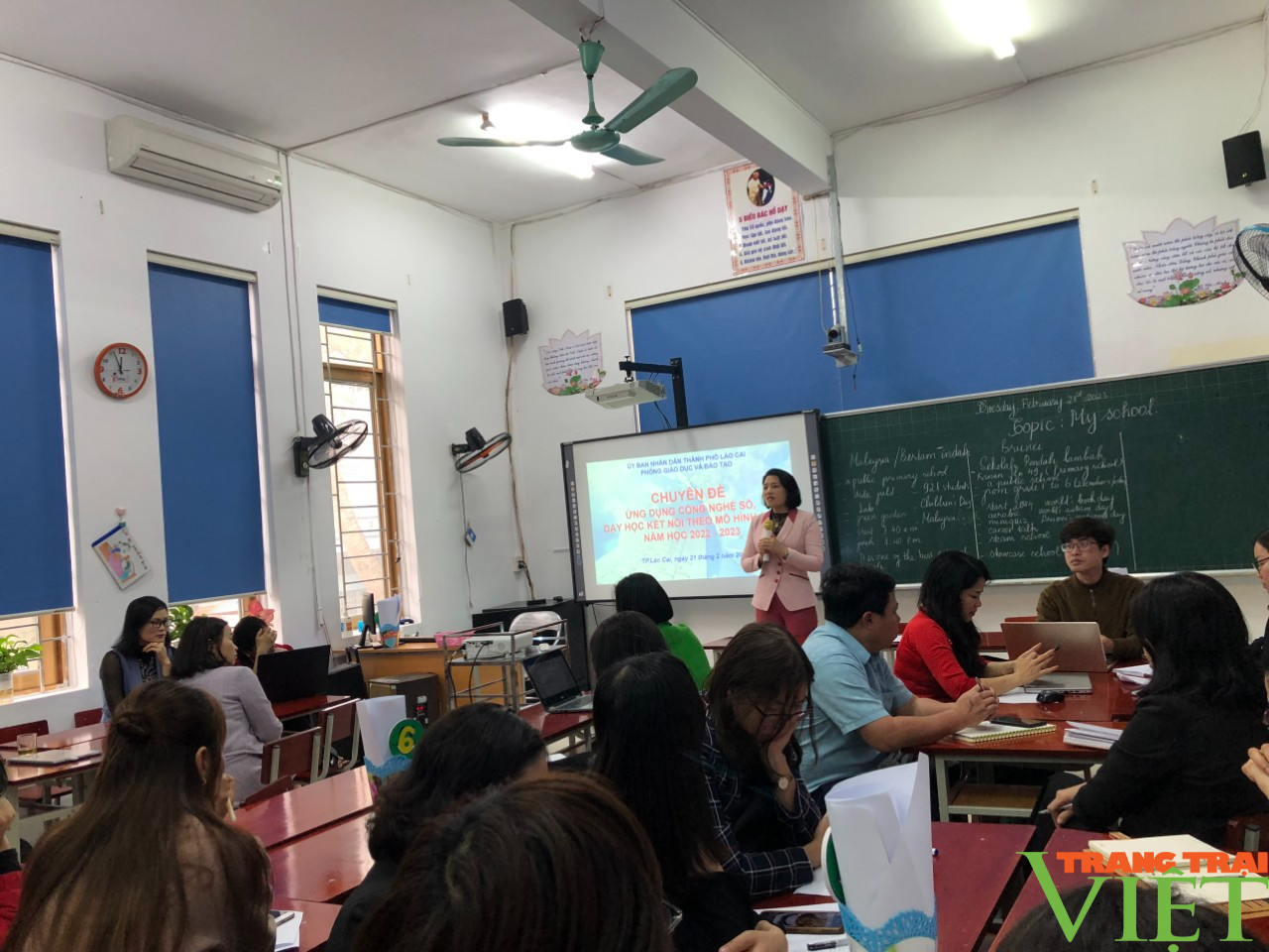 Lào Cai: Ứng dụng công nghệ số, dạy học kết nối theo mô hình 3 -2-1 - Ảnh 2.