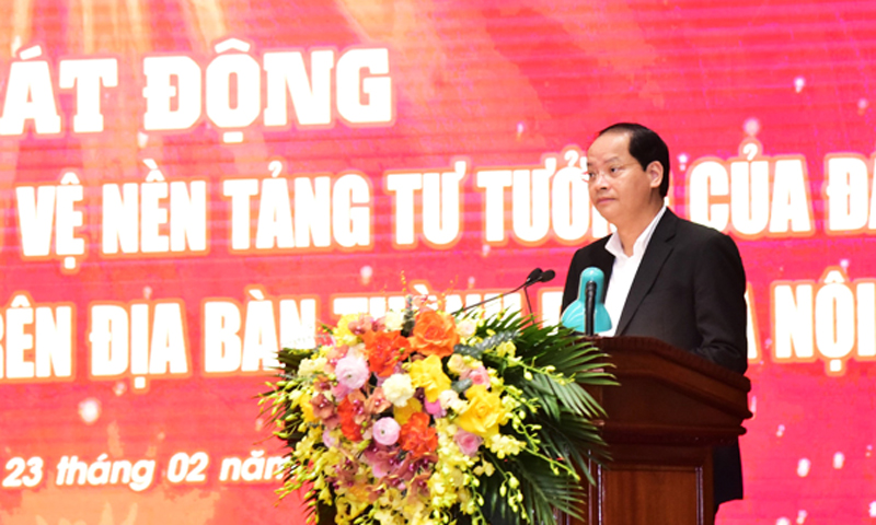 Hà Nội phát động Cuộc thi chính luận về bảo vệ nền tảng tư tưởng của Đảng lần thứ ba - Ảnh 2.