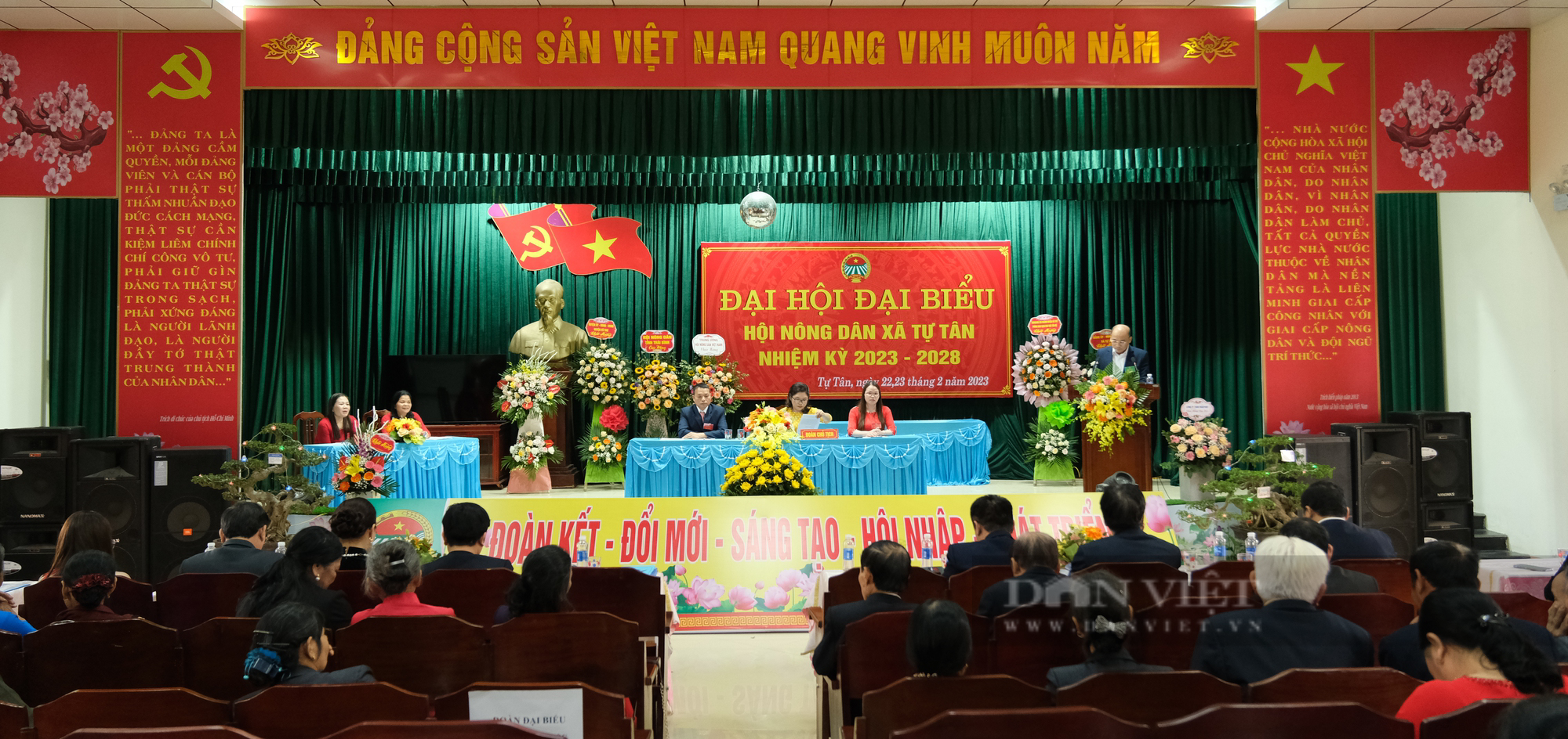 Phó Chủ tịch T.Ư Hội Nông dân Bùi Thị Thơm dự Đại hội Hội Nông dân xã Tự Tân của Thái Bình- Ảnh 1.