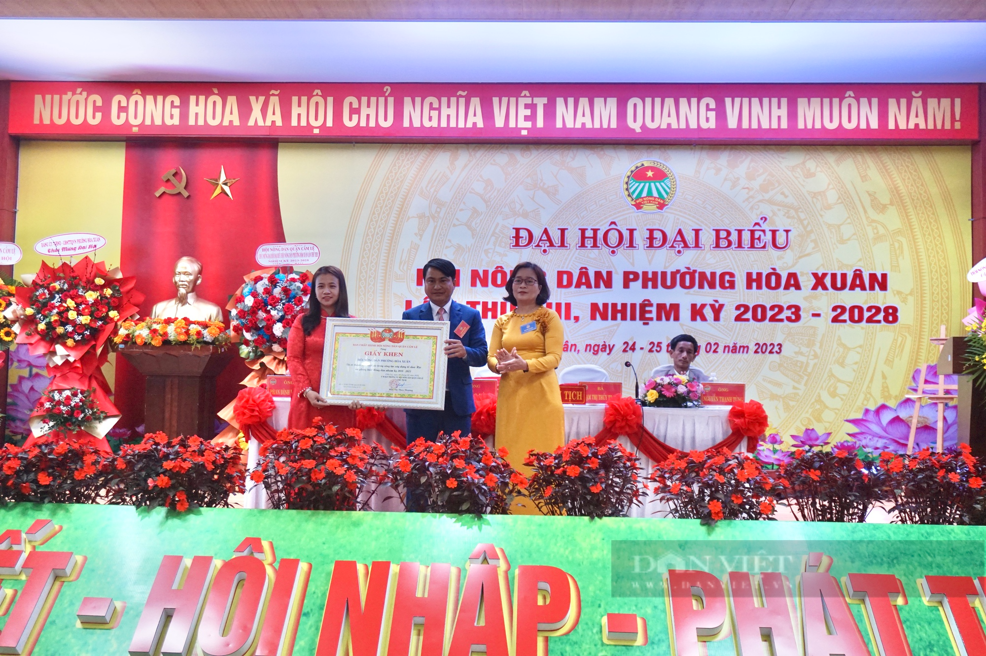 Đà Nẵng: Hội Nông dân phường Hoà Xuân tổ chức Đại hội Đại biểu lần thứ XIII, nhiệm kỳ 2023-2028 - Ảnh 6.