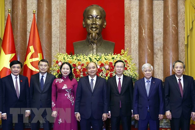 Hình ảnh tại Lễ bàn giao công tác của nguyên Chủ tịch nước Nguyễn Xuân Phúc - Ảnh 1.