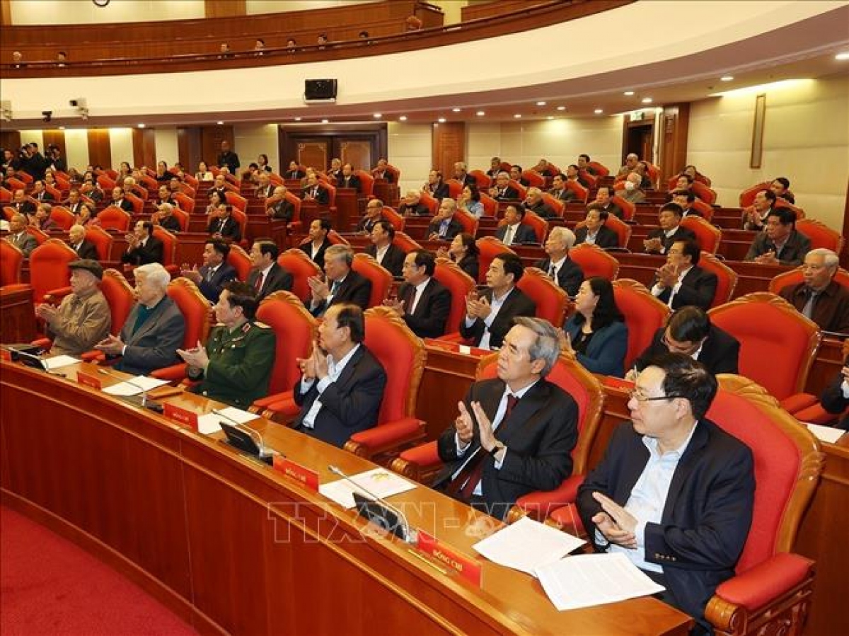 Tổng Bí thư Nguyễn Phú Trọng chủ trì hội nghị gặp mặt các nguyên lãnh đạo Đảng và Nhà nước - Ảnh 4.