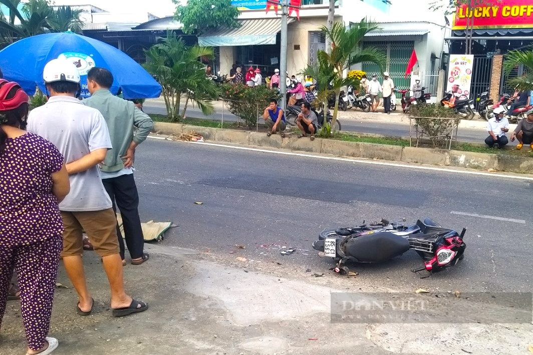 Người phụ nữ ở Ninh Thuận bị xe ben cán tử vong, thi thể không còn nguyên vẹn - Ảnh 1.